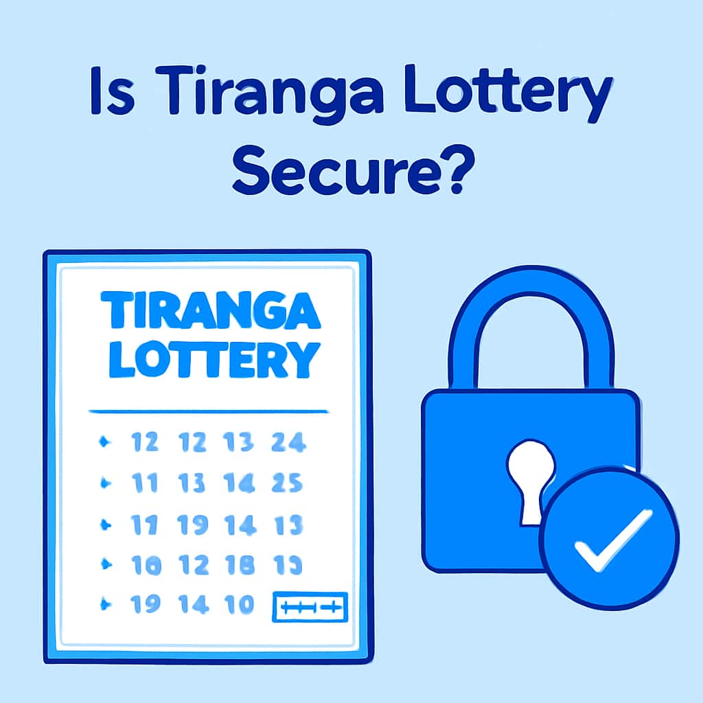 A diagram illustrating the security measures of Tiranga Lottery.