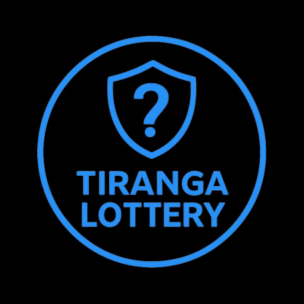 A badge representing the security features of Tiranga Lottery.
