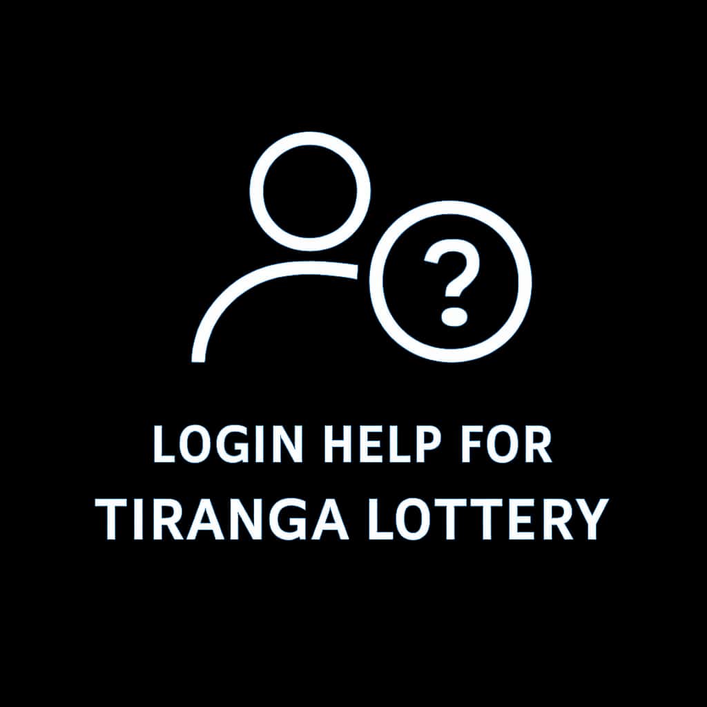 A badge symbolizing support for Tiranga Lottery login assistance.