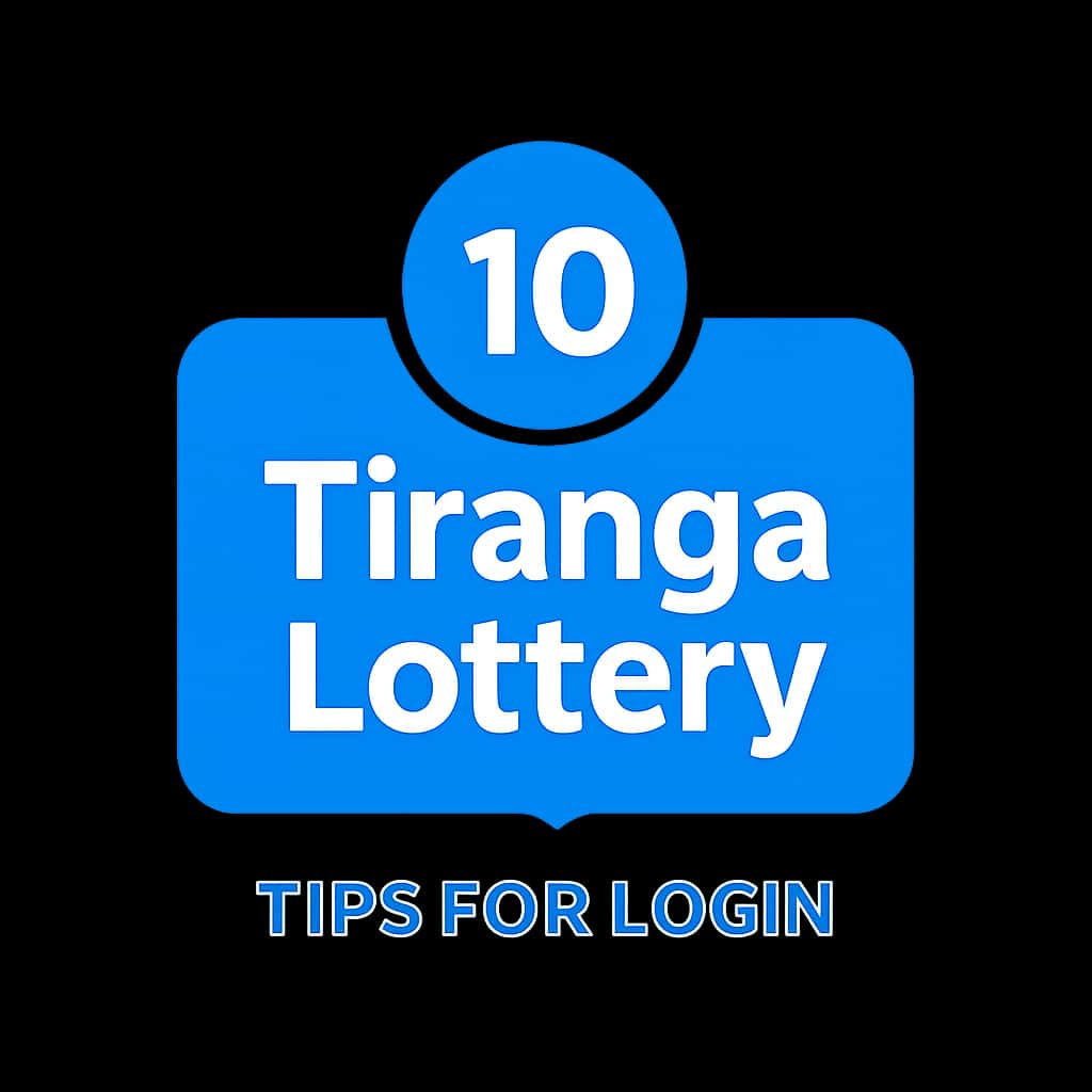 Icon representing Tiranga Lottery login tips.