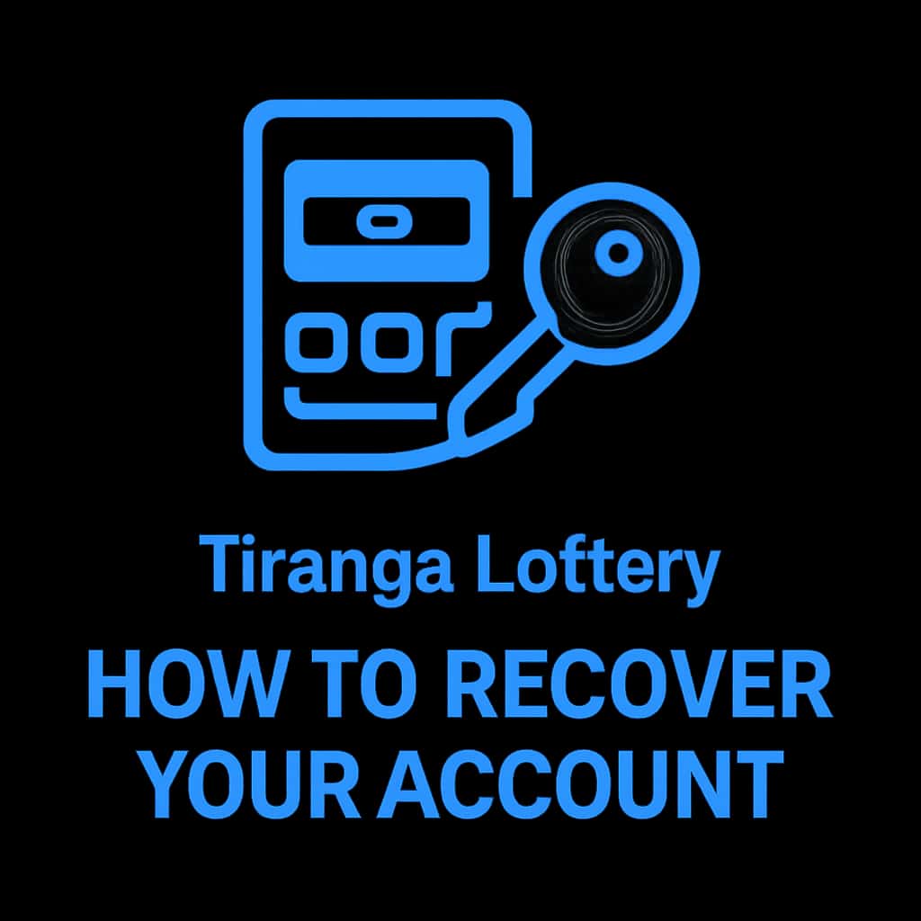 Icon representing recovery guide for Tiranga Lottery account.