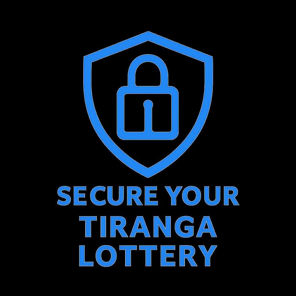 An icon representing the security of your Tiranga Lottery account.